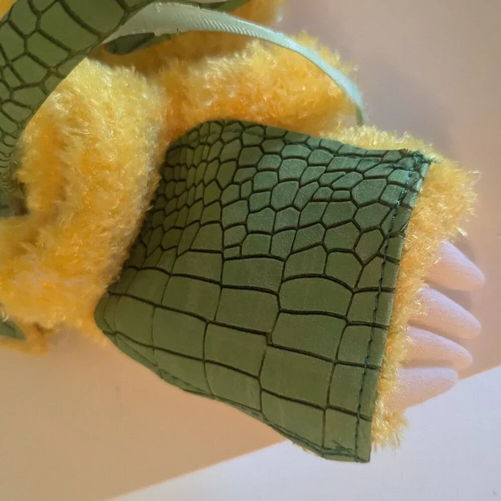 NWT Kids Green Yellow Dino Dinosaur Halloween Costume Headband Gloves Michael's